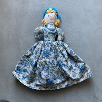 【38cm】UNKNOWN ハンドメイド リバーシブル ドール ぬいぐるみ■ビンテージ アンティーク 人形 オブジェ インテリア ブラック＆ホワイト