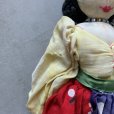 画像3: 【34cm】UNKNOWN ハンドメイド ドール ぬいぐるみ■ビンテージ アンティーク 人形 オブジェ インテリア 女の子 バンダナ 象柄下鼻