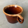 画像2: 【6.9cm×10.0cm】Hull Pottery Crestone セラミックマグ 茶色■ビンテージ アンティーク アメリカ雑貨 陶器 コップ レトロ No.1 