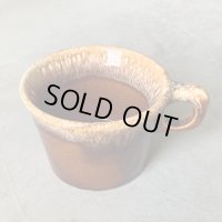 【6.9cm×10.0cm】Hull Pottery Crestone セラミックマグ 茶色■ビンテージ アンティーク アメリカ雑貨 陶器 コップ レトロ No.2
