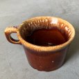 画像4: 【6.9cm×10.0cm】Hull Pottery Crestone セラミックマグ 茶色■ビンテージ アンティーク アメリカ雑貨 陶器 コップ レトロ No.2