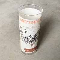 【16.7cm】アンカーホッキング社 1906 クラシックカー グラス コップ■ビンテージ アンティーク アメリカ雑貨 ガラス食器 レトロ