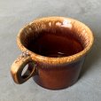 画像3: 【6.9cm×10.0cm】Hull Pottery Crestone セラミックマグ 茶色■ビンテージ アンティーク アメリカ雑貨 陶器 コップ レトロ No.2