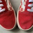 画像4: 【28.0cm】VANS スエード×チェッカーフラッグ オールドスクール スニーカー 赤■アメリカ企画 古着 バンズ SK8 スケシュー ローカット