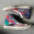 画像2: 【27.5cm】ハンドペイント CONVERSE オールスター ハイカット スニーカー■アメリカ古着 コンバース メンズシューズ アート 手描き