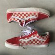 画像3: 【28.0cm】VANS スエード×チェッカーフラッグ オールドスクール スニーカー 赤■アメリカ企画 古着 バンズ SK8 スケシュー ローカット