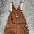 画像2: 【W30】USA製 Dickies ブラウンダック地 オーバーオール 茶色■ビンテージ オールド レトロ アメリカ古着 アメリカ製 レディース