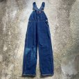 画像1: 【W32】メキシコ製 Dickies デニム オーバーオール 青色■ビンテージ オールド レトロ アメリカ古着 ディッキーズ (1)