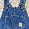 画像3: 【W26 Kids】USA製 carhartt デニム オーバーオール■ビンテージ オールド レトロ アメリカ古着 アメリカ製 カーハート 子供服