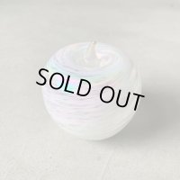 【6.5cm】アメリカ雑貨 アップル ガラスオブジェ■ビンテージ アンティーク レトロ リンゴ 林檎 果物 ペーパーウェイト インテリア No.1