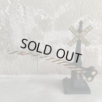 【高さ 17.6cm】ジャンク USA製 Marx Railroad 踏切 オブジェ■ビンテージ アンティーク アメリカ雑貨 電車 鉄道模型 おもちゃ