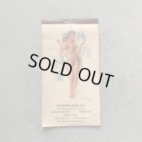 【15.5cm×8.3cm】50s ピンナップガール メモ帳 カレンダー 用紙■ビンテージ アンティーク レトロ インテリア エロ セクシー