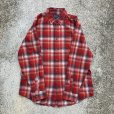 画像6: 【XL】PENDLETON ヘビーコットン 長袖ネルシャツ 赤 オンブレチェック■ビンテージ オールド アメリカ古着 ペンドルトン ビッグサイズ