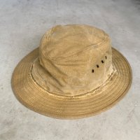 【60cm XL】USA製 FILSON ティンクロス ブッシュハット 茶系■ビンテージ オールド レトロ アメリカ古着 帽子 オイルド フィルソン