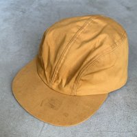 【59cm 7 1/2】WATER REPELLENT ジェットキャップ マスタード 茶系■ビンテージ オールド レトロ アメリカ古着 帽子