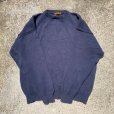 画像5: 【XL】Eddie Bauer コットンニット セーター ネイビー 無地■ビンテージ オールド アメリカ古着 90s エディバウアー ビッグサイズ