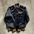 画像5: 【L/XL】80s USA製 SPORTSMASTER シェル石油 ナイロンサテンジャケット ブラック 黒■ビンテージ オールド レトロ アメリカ古着 企業 刺繍