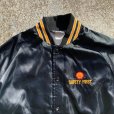 画像2: 【L/XL】80s USA製 SPORTSMASTER シェル石油 ナイロンサテンジャケット ブラック 黒■ビンテージ オールド レトロ アメリカ古着 企業 刺繍