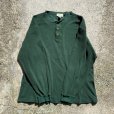 画像6: 【XL/XXL】Eddie Bauer ヘンリーネック 肉厚 サーマルシャツ 緑■ビンテージ オールド アメリカ古着 90s エディーバウアー コットン