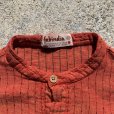 画像4: 【S/M】fabindia インド綿 バンドカラー プルオーバーシャツ オレンジ■ビンテージ オールド アメリカ古着 エスニック ネップ 民族