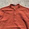 画像3: 【S/M】fabindia インド綿 バンドカラー プルオーバーシャツ オレンジ■ビンテージ オールド アメリカ古着 エスニック ネップ 民族