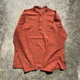 画像6: 【S/M】fabindia インド綿 バンドカラー プルオーバーシャツ オレンジ■ビンテージ オールド アメリカ古着 エスニック ネップ 民族