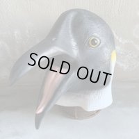 【29cm】UNKNOWN ペンギン フェイスマスク■オールド アメリカ雑貨 帽子 コスプレ ハロウィン 衣装 動物 かぶりもの