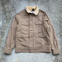 【M/L】USA製 Woolrich 襟コーデュロイ ジャケット ベージュ■ビンテージ オールド レトロ アメリカ古着 80s ウールリッチ アウトドア