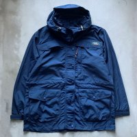 【S/M】LL BEAN ナイロンジャケット ネイビー 紺■ビンテージ オールド アメリカ古着 90s エルエルビーン レディース マウンテンパーカー