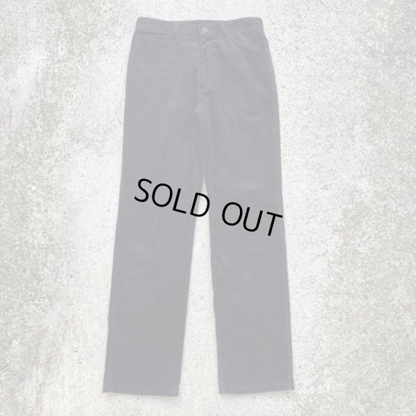 画像1: 【W30】80s-90s USA製 Lee 200 コーデュロイパンツ ブラック 黒■ビンテージ アメリカ古着 リーバイス レディース ストレート ストア 現在 9,900
