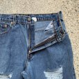 画像3: 【W31】90s USA製 Levi's 550 ダメージデニムパンツ■ビンテージ オールド アメリカ古着 リーバイス ジーパン テーパード レディース