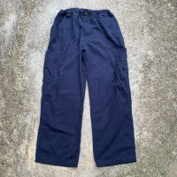 【〜W42】carhartt リップストップ カーゴパンツ ネイビー 紺■ビンテージ オールド アメリカ古着 カーハート ペインター ビッグサイズ