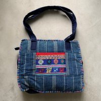 【31cm×35cm】UNKNOWN エスニック 刺繍入り トートバッグ 総柄■ビンテージ オールド アメリカ古着 ガテマラ メキシコ メキシカン