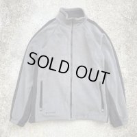 【L/XL】Columbia ジップアップ フリースジャケット ツートーン グレー■ビンテージ オールド レトロ アメリカ古着 コロンビア 90s