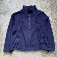 【XL】Columbia ジップアップ フリースジャケット ネイビー 紺■ビンテージ オールド レトロ アメリカ古着 コロンビア 90s