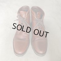 【27.5cm】USA製 COLE-HAAN レースアップ レザーシューズ ブラウン 赤茶■ビンテージ オールド アメリカ古着 コールハーン ブーツ 革靴