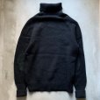 画像7: 【M/L】90s LANDS'END タートルネック ウールニット セーター 黒■ビンテージ オールド アメリカ古着 ランズエンド エルボーパッチ