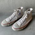 画像2: 【US8 1/2 27cm程度】USA製 90s CONVERSE オールスター ハイカット キャンバススニーカー 白■ビンテージ アメリカ製 古着 コンバース