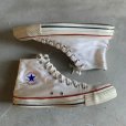 画像4: 【US8 1/2 27cm程度】USA製 90s CONVERSE オールスター ハイカット キャンバススニーカー 白■ビンテージ アメリカ製 古着 コンバース