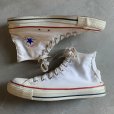 画像5: 【US8 1/2 27cm程度】USA製 90s CONVERSE オールスター ハイカット キャンバススニーカー 白■ビンテージ アメリカ製 古着 コンバース