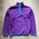 【S or Ladies】USA製 patagonia フリース スナップT パープル 紫■ビンテージ オールド アメリカ古着 90s パタゴニア レディース