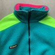 画像3: 【Kids or Ladies】USA製 Columbia ジップアップ フリースジャケット 緑■ビンテージ オールド レトロ アメリカ古着 90s コロンビア