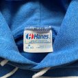 画像4: 【S/M】80s USA製 Hanes スウェットパーカー ブルー 青■ビンテージ オールド アメリカ古着 ヘインズ カレッジプリント レディース