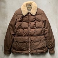 【Ladies or XS】Eddie Bauer キルティング ダウンジャケット 茶色■ビンテージ アメリカ古着 USA製 70s/80s エディーバウアー レディース