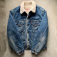 画像5: 【L 42R】80s USA製 Levi's 70608 デニム ボアジャケット■ビンテージ オールド レトロ アメリカ古着 リーバイス ジージャン トラッカー