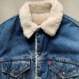 画像2: 【L 42R】80s USA製 Levi's 70608 デニム ボアジャケット■ビンテージ オールド レトロ アメリカ古着 リーバイス ジージャン トラッカー