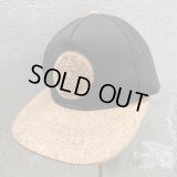 【Free】San Diego Cork Hat Co. コルク×コットンキャップ 黒×茶色■オールド アメリカ古着 帽子 スナップバック 太陽の石 アステカ