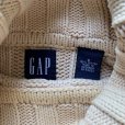 画像4: 【M/L相当】GAP タートルネック コットンニット セーター アイボリー 白無地■ビンテージ オールドギャップ アメリカ古着 90s Y2K