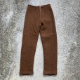 画像3: 【W25】70s UNKNOWN ウールパンツ ブラウン 茶色■ビンテージ オールド レトロ アメリカ古着 レディース ハンドメイド スリム