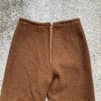 画像4: 【W25】70s UNKNOWN ウールパンツ ブラウン 茶色■ビンテージ オールド レトロ アメリカ古着 レディース ハンドメイド スリム